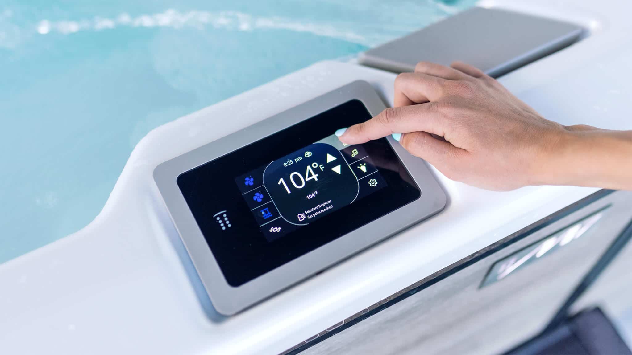 Panneau de commande du spa