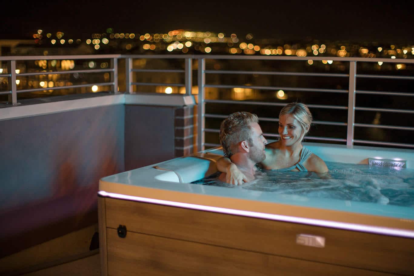 small hot tub size